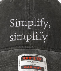 Strap Back Cap - Simplify,simplify