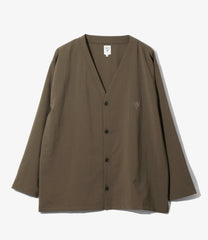 V-Neck Cardigan - Poly Oxford