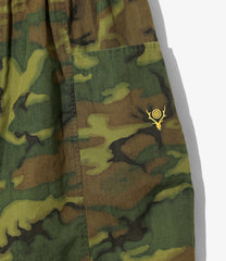 Army String Cropped Pant - Cotton Ripstop / Camo