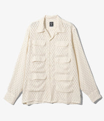 6 Pocket Shirt - Poly Chiffon Cut Jq.