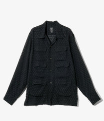 6 Pocket Shirt - Poly Chiffon Cut Jq.