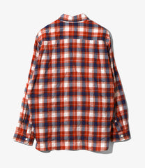 Work Shirt - Cotton Lawn Shirring/Plaid