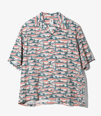 S/S Open Collar Shirt - Trout