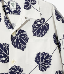 S/S Open Collar Shirt - Leaf