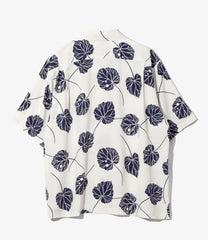 S/S Open Collar Shirt - Leaf