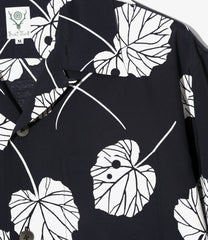 S/S Open Collar Shirt - Leaf