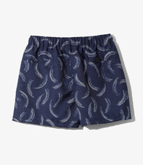 Belted Short - Poly Twill / Printed