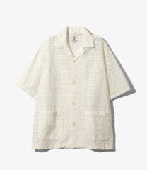 Cabana Shirt - Cutwork Embroidery
