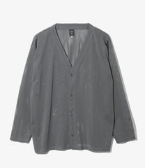 V-Neck Cardigan - Knit Mesh