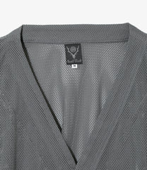 V-Neck Cardigan - Knit Mesh