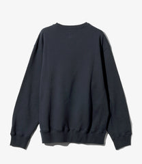 Emb. Crew Neck Sweat Shirt - Cotton French Terry