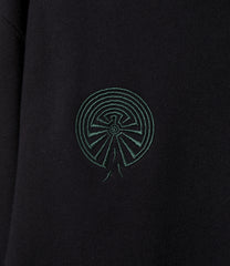 Emb. Crew Neck Sweat Shirt - Cotton French Terry