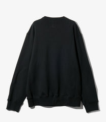 Emb. Crew Neck Sweat Shirt - Cotton French Terry