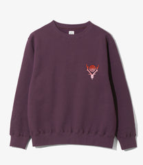 Crew Neck Sweat Shirt - Cotton French Terry
