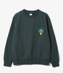 Crew Neck Sweat Shirt - Cotton French Terry