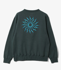 Crew Neck Sweat Shirt - Cotton French Terry