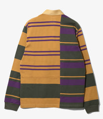 Rugger Shirt - Cotton Jersey / Crazy Pattern Square