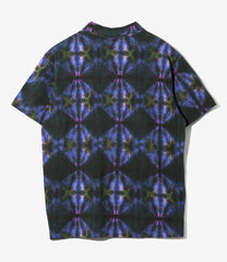 S/S Polo Shirt - Cotton Pique / Tie-Dye Printed