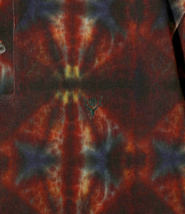 S/S Polo Shirt - Cotton Pique / Tie-Dye Printed