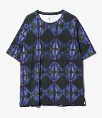 S/S Crew Neck Shirt - Cotton Pique / Tie-Dye Printed