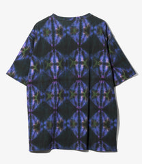 S/S Crew Neck Shirt - Cotton Pique / Tie-Dye Printed