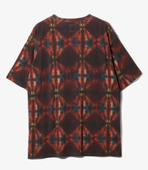 S/S Crew Neck Shirt - Cotton Pique / Tie-Dye Printed