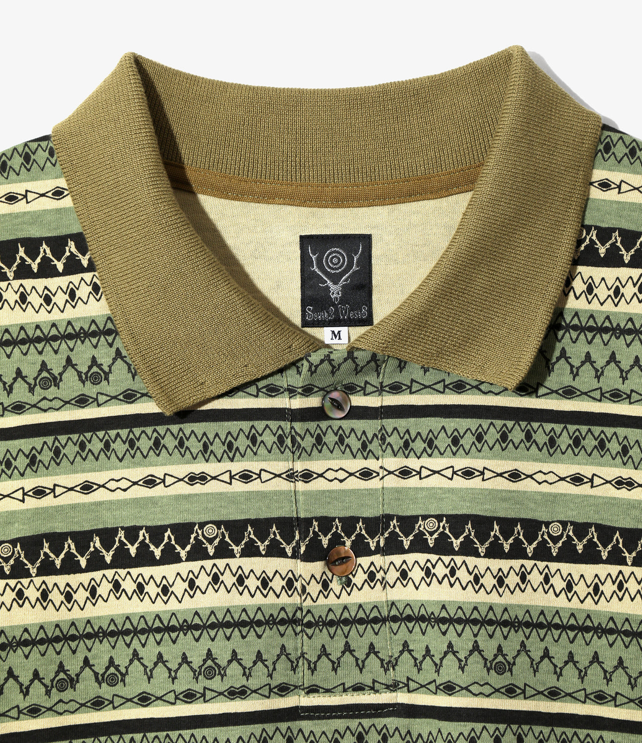 S/S Polo Shirt - Cotton Jersey / Stripe Printed – NEPENTHES ONLINE