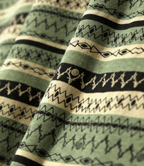S/S Polo Shirt - Cotton Jersey / Stripe Printed