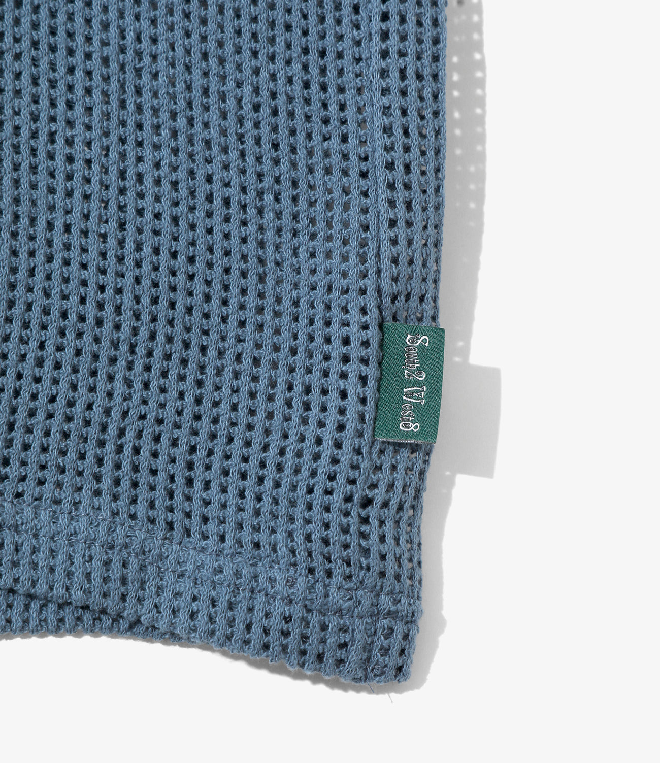 S/S Open Collar Shirt - Cotton Mesh