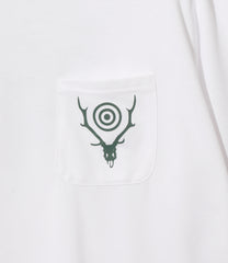 S/S Round Pocket Tee - Circle Horn