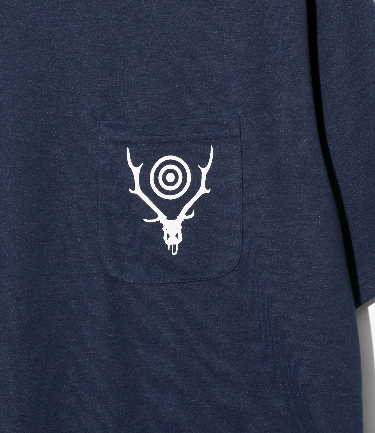 S/S Round Pocket Tee - Circle Horn – NEPENTHES ONLINE STORE