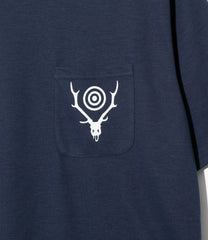 S/S Round Pocket Tee - Circle Horn