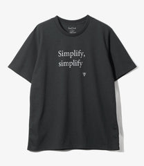 S/S Crew Neck Tee-Simplify, simplify
