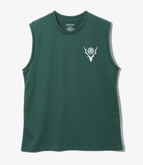 Sleeveless Crew Neck Tee - Skull & Target