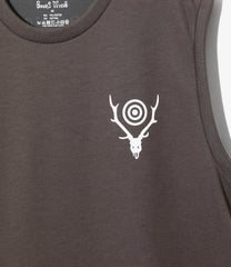 Sleeveless Crew Neck Tee - Skull & Target