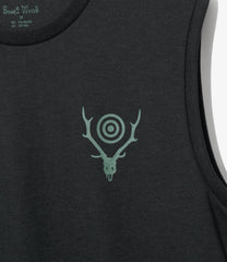 Sleeveless Crew Neck Tee - Skull & Target