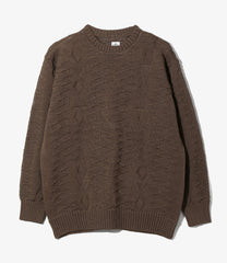 Crew Neck Sweater - Native Pattern