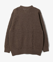 Crew Neck Sweater - Native Pattern