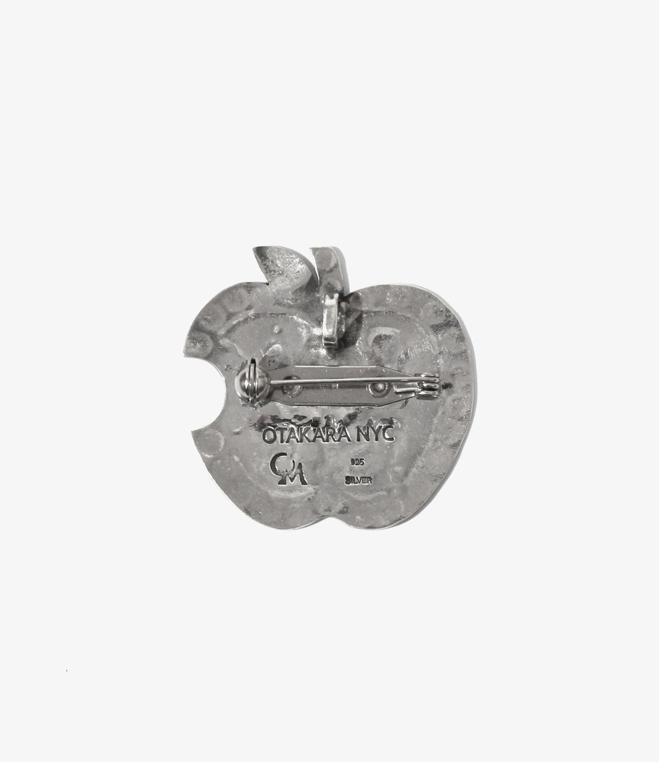 〈OTAKARA NYC〉 x 〈Munqa〉Brooch Pendant - Big Apple / 925 Silver