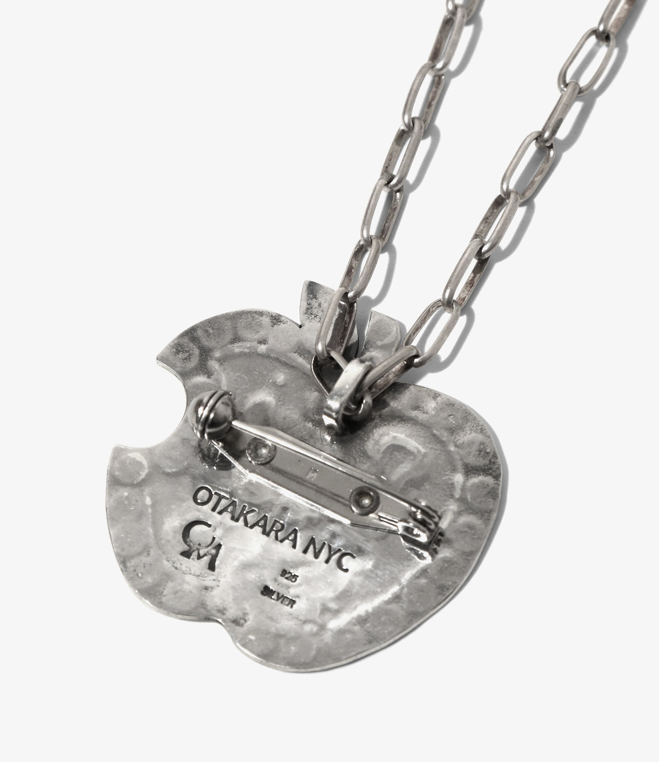 〈OTAKARA NYC〉 x 〈Munqa〉Brooch Pendant - Big Apple / 925 Silver