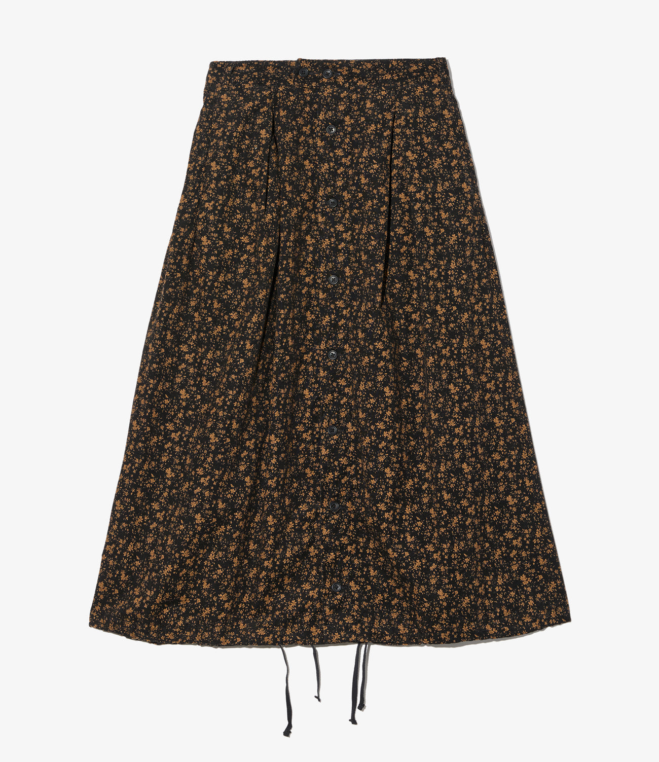 Tuck Skirt - 21W Corduroy Small Floral Print