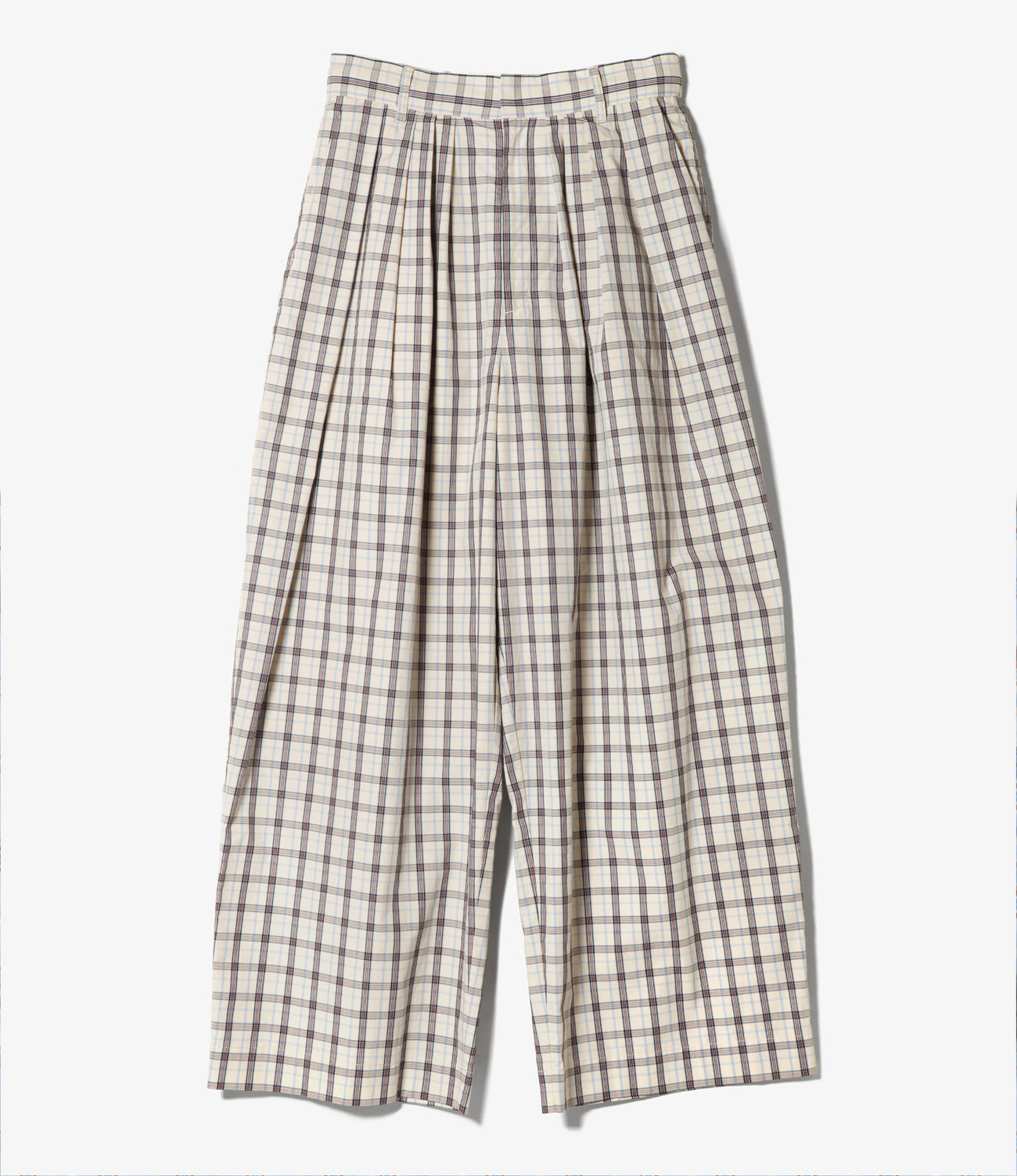 Tuck Balloon Pant - Plaid