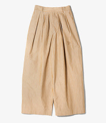 Tuck Balloon Pant - Stripe