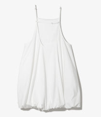 Bubble Hem  Apron Dress - Twill