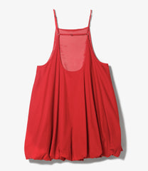 Bubble Hem  Apron Dress - Twill