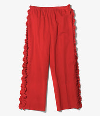 Frill Side Flare Pant - Twill