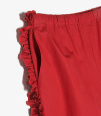Frill Side Flare Pant - Twill