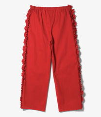 Frill Side Flare Pant - Twill
