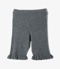 Frill Hem Knit Shortjohn - Boiled Knit