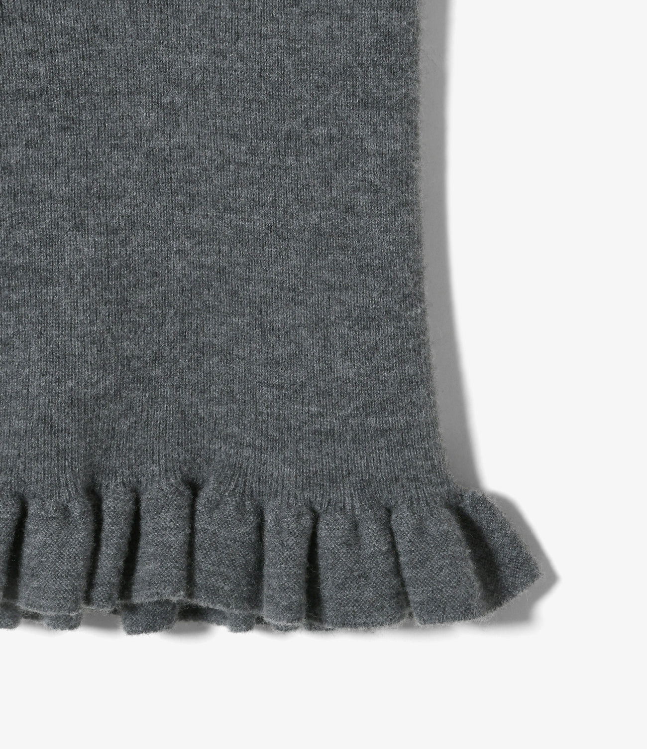 Frill Hem Knit Shortjohn - Boiled Knit